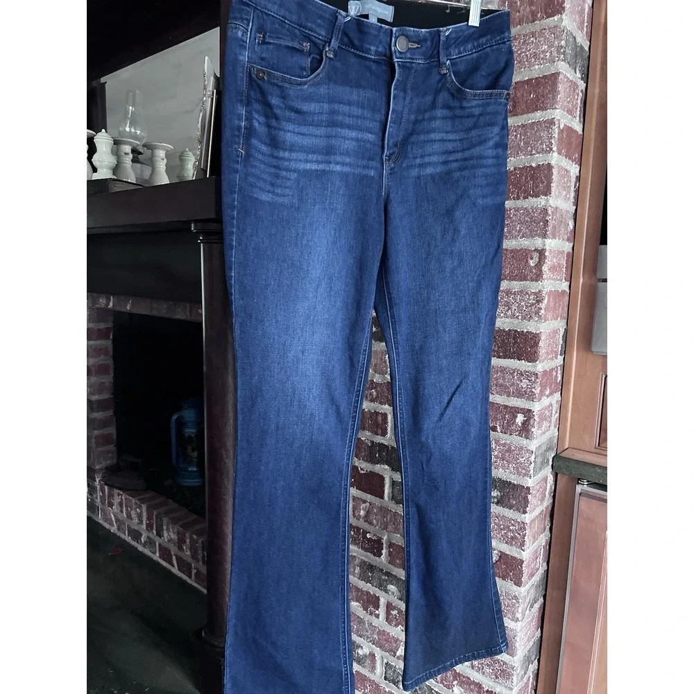 Wit & Wisdom skinny Jeans Womens‎ Size 8 Blue Denim Elastic Waist Stretch